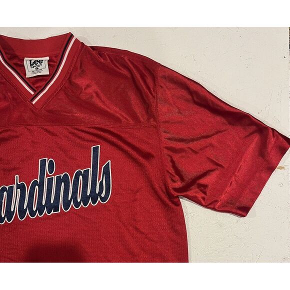 Vintage St Louis Cardinals Jersey Mens Large Red Blue Lee Sport MLB Adult - Picture 5 of 9